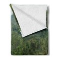 thumbnail image 2 of Balinese Soft Flannel Fleece Throw Blanket, Terraced Rice Paddies in Hillside Tropical Valley Farming Life Agriculture Theme, Cozy Plush for Indoor and Outdoor Use, 70" x 90", Green, by Ambesonne, 2 of 5