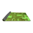 thumbnail image 2 of Ahgly Company Indoor Round Patchwork Green Transitional Area Rugs, 3' Round, 2 of 4