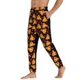 thumbnail image 3 of Kdxio Cartoon Pizza Pattern Joggers,Sweatpants for Men with Pockets-3X-Large, 3 of 5