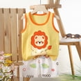 thumbnail image 2 of TOWED22 Baby Clothes Toddler Boy Summer Tropical Beach Outfits Sleeveless Tank Tops & Pocket Pant set 12 Months-4 Years old(Yellow,5-6 Y), 2 of 4