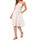 thumbnail image 5 of Vestido Floral de Tirantes Finos con Bolsillos para Mujeres Chic de Verano XL Beige, 5 of 6