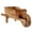 Light Brown, variant on HONMEET BASIOUS Wooden Wheelbarrow Planter Outdoor Flower Cart Light Brown Decoration for Patio Lawn
