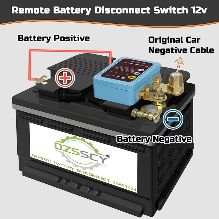 DNShorix Remote Battery Disconnect Switch – 12V, 240A, Smart Voltage Kill Switch
