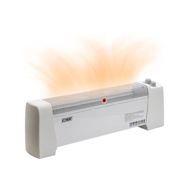Calentador de zócalo EZ-HEAT de 1500 W con termostato de 150 m²