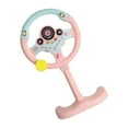 thumbnail image 1 of Volant Simulé pour Enfants Contrôleur de Conduite avec Musique Cadeaux Éducation à la Conduite et Rose Clair, 1 of 9