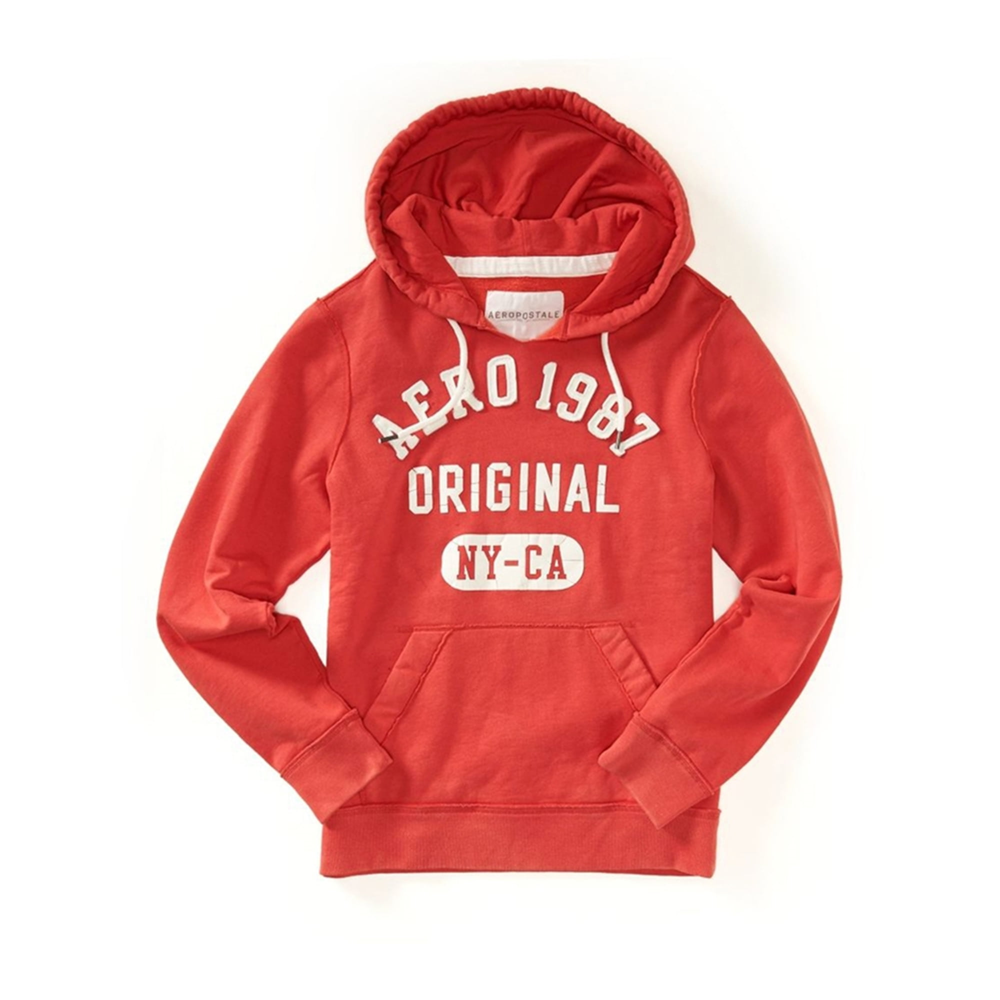 Sudadera con capucha Aeropostale original para hombre naranja XXL