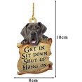 thumbnail image 2 of ATTOEATTOE Double-Sided Animals Pendant Decoration Car Accessories Bag Accessories Car Hanging Ornament Rearview Mirror Pendant Birthday Gift Funny Auto Decoration Accessories Creative GiftST-001, 2 of 5
