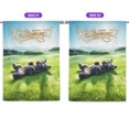 thumbnail image 2 of Happy Retirement with Schnauzer Enjoy Life Rest Time House Flag 28x40in Double Sided Miniature Schnauzer Dog Lover Outdoor Decor - 02027, 2 of 5