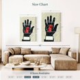 thumbnail image 3 of Elephant Stock Dice On Hand Wall Art - Vertical Multi Panel Canvas - Living Room Wall Decor - Hobbies And Lifestyle Multi Panel - Black And White Decor - 28" x 45", 3 of 4