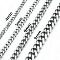thumbnail image 6 of 5 Meter Wholesale Stainless Steel Necklace Figaro Hexagon Curb Cuban Chain Bulk, 6 of 9