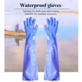 thumbnail image 5 of 67 cm azul 1 par de guantes largos de goma Guantes de trabajo de PVC impermeables Guantes de manga larga de PVC resistentes a ácidos y álcalis Guantes de pesca agrícola industrial Sincero Electrónica, 5 of 5