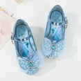 thumbnail image 2 of Girls Elsa Queen Heel Shoes Wedding Toddler Flower Glitter Dress Shoes (Little/Big Kid), 2 of 5