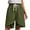Green, variant on Pxkloy Bermuda Shorts for Women 2025 Summer High Waist Drawstring Tulip Leg Shorts Plus Size Cotton Linen Knee Length Pants Navy,XXXXL