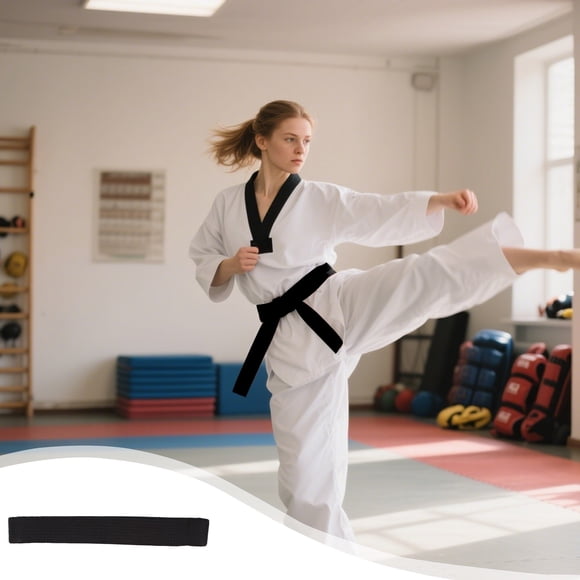 Karate Taekwondo Dojo Judo Belt Double Needle Eight Thread Handmade Baotou Double Layer Cottons Felts Inner Core Belt