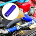 thumbnail image 3 of Unique Bargains 1 Set 16mm 0.63" ID Silicone Hose Cap W/ Clamp Intake Vacuum Hose End Plug for Car Silicone Blue, 3 of 7
