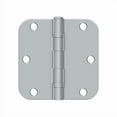thumbnail image 2 of Deltana S35R5BB26D 3-1/2" x 3-1/2" x 5/8" Radius Hinge; Ball Bearing; Satin Chrome Finish, 2 of 2