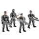 thumbnail image 3 of 4 piezas de juguete de soldado grande del Cuerpo de Marines, modelo de simulación, figura militar de soldado pequeño, juguetes para niños, gris, 3 of 4