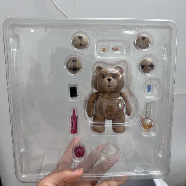 Boxed Teddy Bear Figure Movie TED 2 Ted Action Figure Model Toys 10cm Joint Movable Doll Creative Birthday Gift