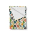 thumbnail image 2 of Abstract Soft Flannel Fleece Throw Blanket, Colorful Large Drop Dots Pattern in Various Tones Retro Funky Fashion Graphic, Cozy Plush for Indoor and Outdoor Use, 70" x 90", Multicolor, by Ambesonne, 2 of 6