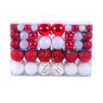 thumbnail image 3 of Juego de 100 bolas navideñas de 3/4/6 cm, delicadas y resistentes a la rotura, para decoración de árboles de Navidad, bolas galvanizadas pintadas a prueba de agua, 3 of 5
