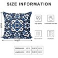 thumbnail image 2 of Blue And White Pioneer Flower Pillow Covers,Blue And White Pioneer Flower Throw Pillow Covers 20"×20" ,Living Room Sofa Couch Pillow Covers,Decorative Pillow Covers, 2 of 7