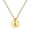 Gold A, variant on PAURO Initial Necklace for Women Letter A-Z Alphabet Circle Pendant Gold Plated Stainless Steel Simple Dainty Personalized Jewelry Gold Letter O