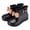 Black, variant on Toddler Green Rain Boots 3D Bow Green Kids Boys Girls Lightweight Shoes