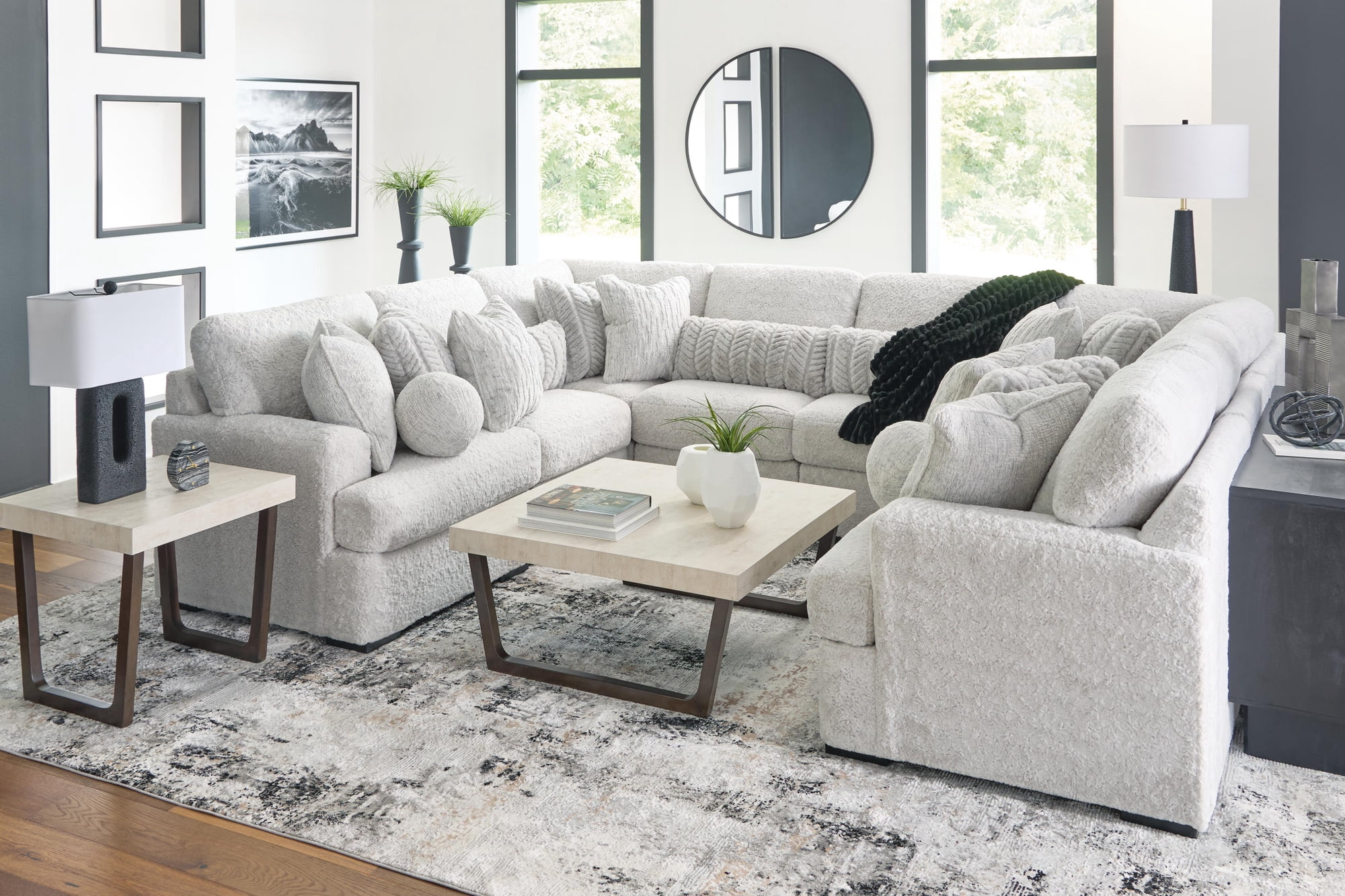 Signature Design by Ashley Westenfort 2-Piece Occasional Table Set in Espresso Brown/Gray