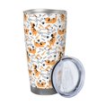 thumbnail image 2 of Fotbe Cute Dog Pattern 20 oz Tumbler Stainless Steel Vacuum Insulated Coffee Ice Cup Double Wall Travel Flask Leak-proof Coffee Cup-Without Straw, 2 of 8