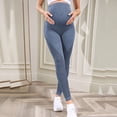 thumbnail image 2 of MKLEKYY Leggins de mujer para vestir Pantalones de maternidad para yoga y uso diario con cintura elástica cómoda para uso activo y activo, 2 of 5