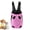 Pink, variant on Dog Carrier Backpack, Adjustable Pet Front Carrier Backpack, Ventilated Pet Chest Carrier for Hiking Camping Travel, Sling Bag for Small Medium Dog Cat Rabbit Puppy (Red, S)