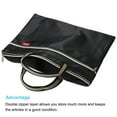thumbnail image 3 of Uxcell Documents Books Tools Storage Pouch Waterproof Zipper File Bag, Black, 3 of 5