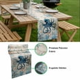 thumbnail image 5 of Coastal Octopus Table Runner - 120 Inch Long, Kitchen Dining Table Runner Dresser Scarves, Vintage Summer Beach Coral Ocean Farmhouse Decor for Coffee Tables Wedding Party Banquet, 5 of 8