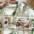 thumbnail image 6 of Easter Area Rug 4'x6', Spring Bunny Botanical Eucalyptus Leaves Plants Washable Non-Slip Rugs, Low Pile Large Carpet for Living Room Bedroom Dining Room Kitchen Office Indoor Mat, 6 of 9
