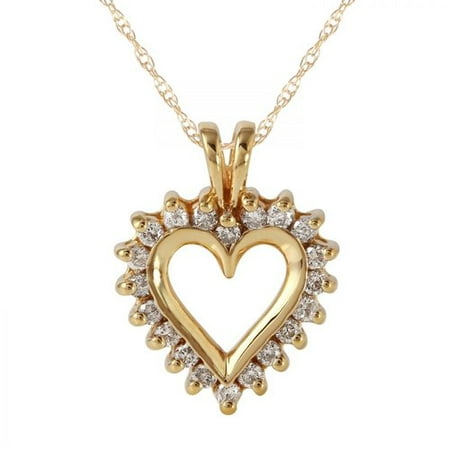 Foreli 0.5CTW Diamond 10k Yellow Gold Necklace