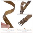 thumbnail image 5 of Uxcell Genuine Leather Watch Band 22mm Quick Release Watch Strap with Black Metal Buckle for Men Women, Light Brown, 5 of 7