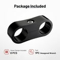 thumbnail image 4 of Hose Separator Clamp,Fuel Line Mounting Clamp Aluminum Black (8, AN8), 4 of 8