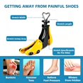 thumbnail image 3 of KOOOGEAR Shoe Stretcher Boot Stretcher, Adjustable Width and Length Shoe Expander Shoe Widener Stretcher Women Men(Yellow), 3 of 6