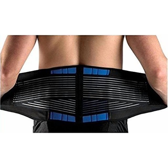 Faja lumbar AMZSTAR de neopreno de lujo con doble tracción y cinturón de soporte para la cintura para aliviar el dolor de espalda y hernia discal (talla XL, 50-54 pulgadas)