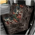 thumbnail image 3 of KUIFORTI Deer Flags Auto Seat Covers Full Set 14 Pack with Car Steering Wheel Cover Auto Center Console Armrest Pad Car Seat Belt Pad Cover Cars Headrest Covers for Cars, 3 of 6