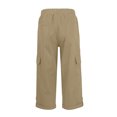 thumbnail image 4 of Cinvoph Womens Cargo Pants Summer Casual Outdoor Work Capris Pants Relaxed Fit Elastic High Waist Pants with Pockets, 4 of 5