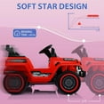 thumbnail image 4 of 12V Kids Ride-On Truck with Remote Control, LED Lights, Music & Bluetooth, 2 Driving Modes, Shock Absorbers, for Ages 2-5, 4 of 6