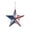 D, variant on 4th of July Metal Barn Star Wall Decor – Americana Flag Design, Distressed Rustic Finish, Easy Hanging, Patriotic Decoration for Independence Day, Home Walls, Garden, Yard Display,D