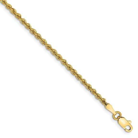 14k 2.25mm Handmade Rope Chain