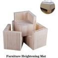 thumbnail image 3 of Juego de 4 elevadores de cama, elevadores de madera para muebles pesados, 3 of 5