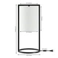thumbnail image 3 of SAFAVIEH Tamiko 18 in. Modern Black Iron Table Lamp with White Cotton Shade, 3 of 6