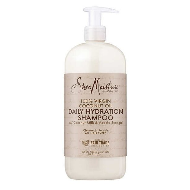 Shea Moisture 100 Virgin Coconut Oil Daily Hydration Shampoo, 34 fl oz