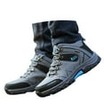 thumbnail image 3 of Men's Sneakers High Top Hiking Sneakers Warm Outdoor Boots Leather Upper Durable Trekking Shoes for Adventures, 3 of 9