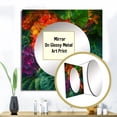 thumbnail image 3 of Designart "Vibrant Joy Blooming Exotic Blossoms I" Flowers Square Mirror Wall Decor Traditional - Large Yellow Square Bathroom Mirror - Square Printed Wall Mirror Art, 3 of 5