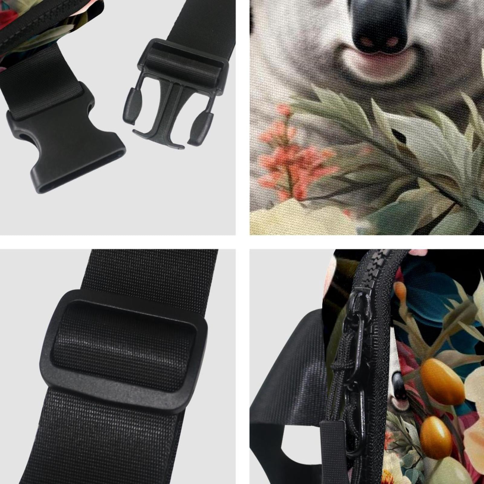 Koala Lightweight Adjustable Fanny Bag Running Belt Waist Pack with Extension Strap Unisex
